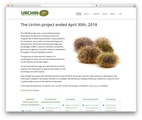 Nofima - Multisite 2017 WordPress website theme - urchinproject.com