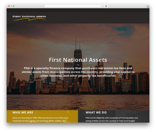 Ocean WordPress theme - firstnationalassets.com