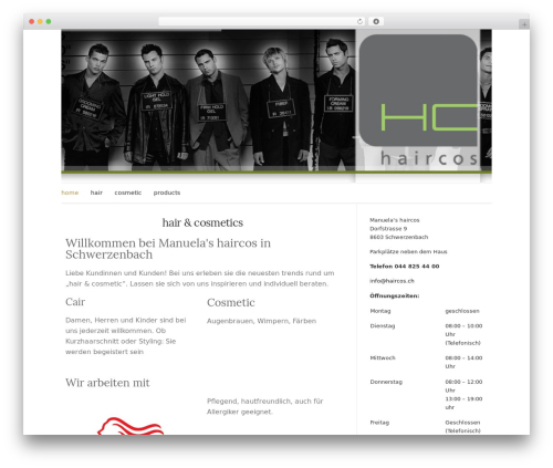 Olsen Light theme WordPress - haircos.ch