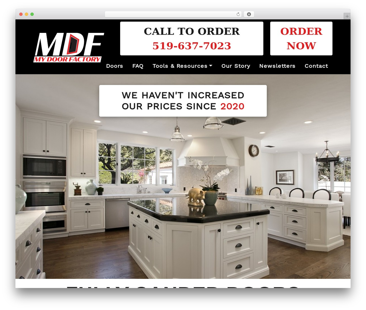 Redding WordPress theme - mydoorfactory.ca
