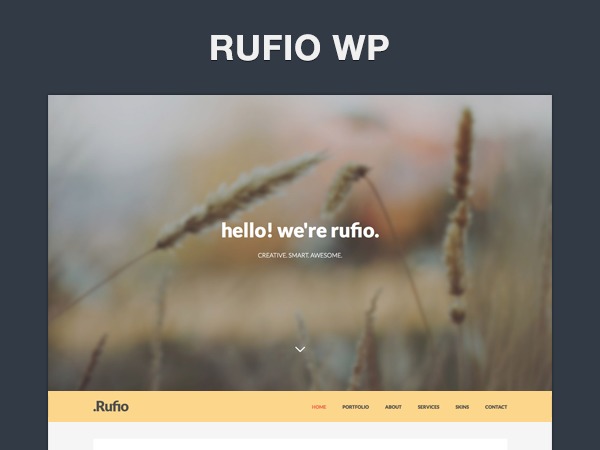Rufio - Multipurpose Responsive WordPress Theme theme WordPress by Thunderbuddies & Elemis
