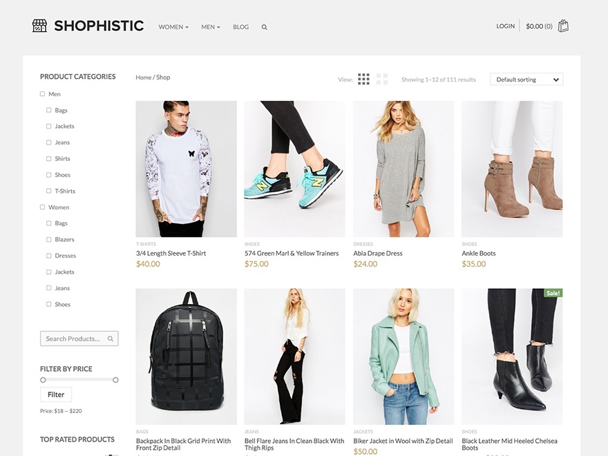 Shophistic WordPress ecommerce theme by Quema Labs