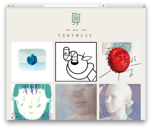 Skoll WordPress theme - fontmess.com
