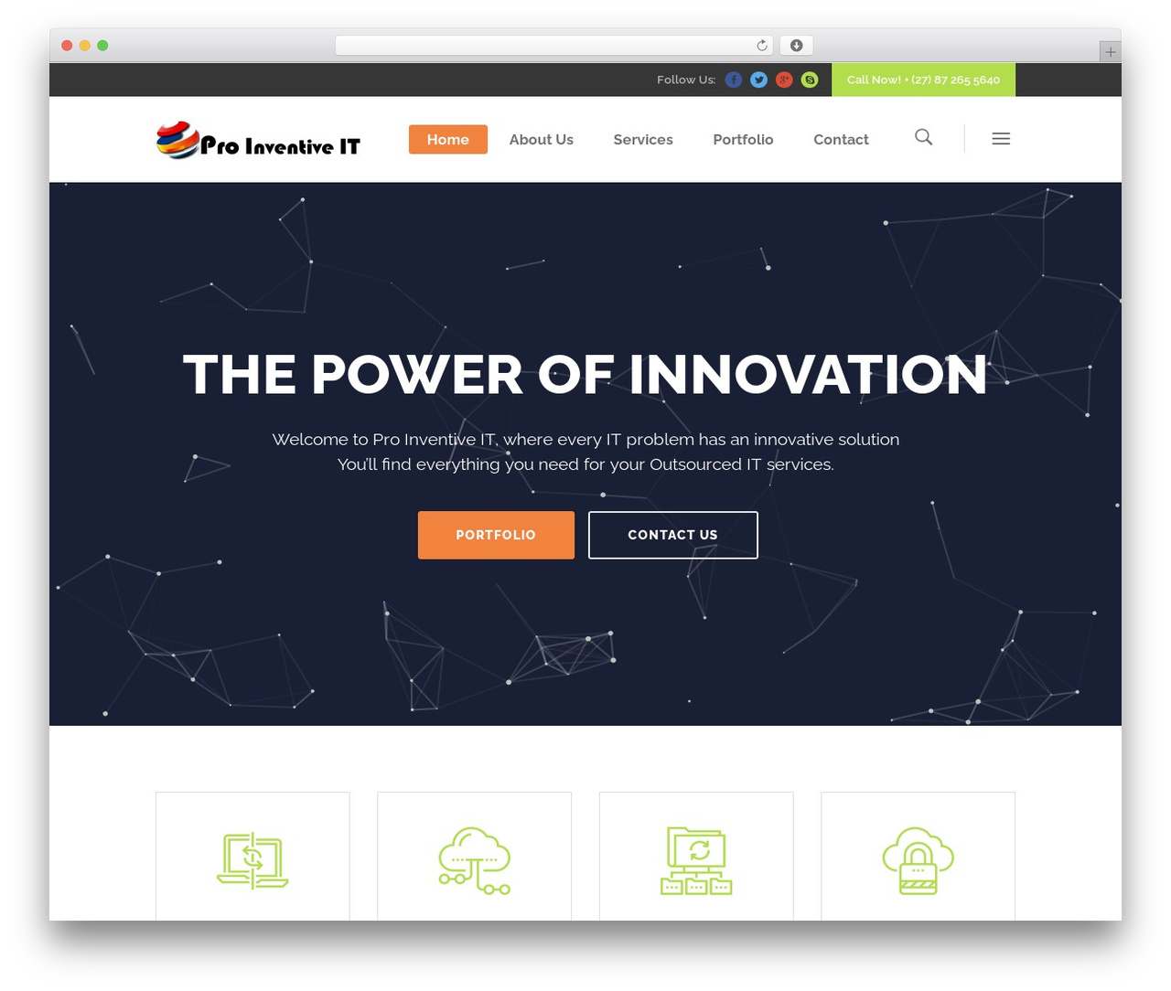Startit WordPress theme - proinventiveit.co.za