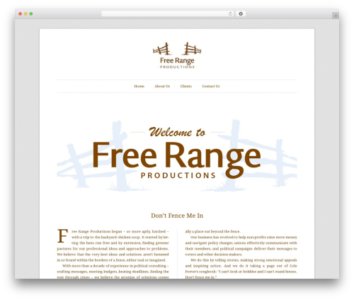 Theme WordPress Duet - free-rangeproductions.com