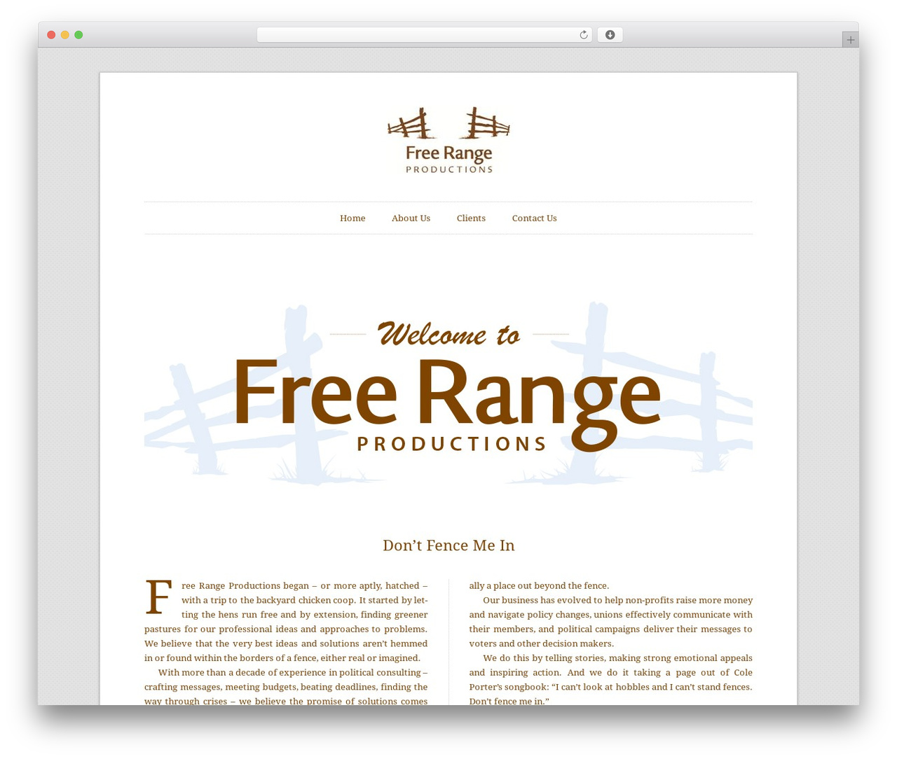 Theme WordPress Duet - free-rangeproductions.com Theme WordPress Duet - free-rangeproductions.com