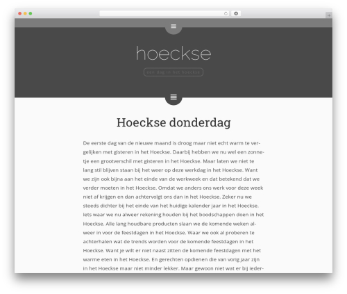 Theme WordPress e.nigma 2015 - hoeckse.nl