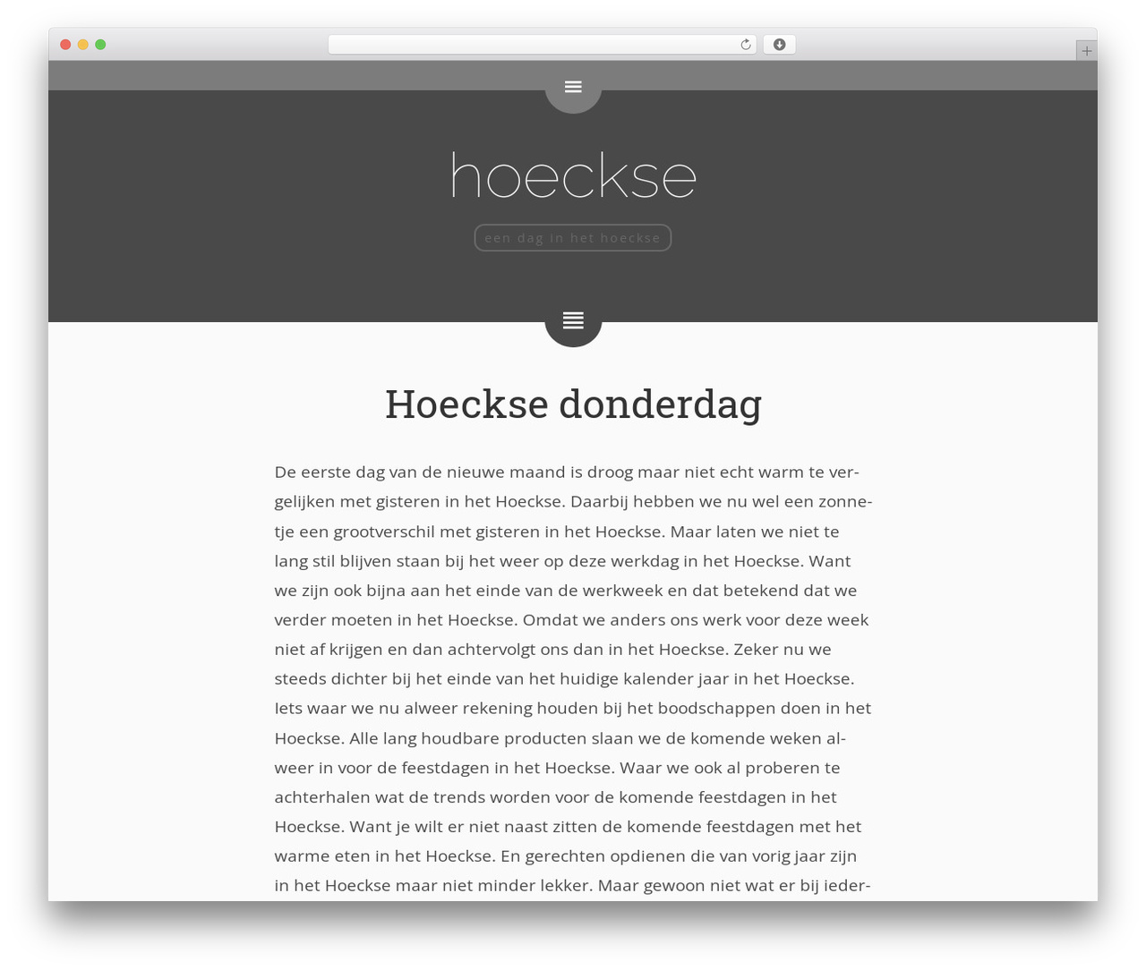 Theme WordPress e.nigma 2015 - hoeckse.nl