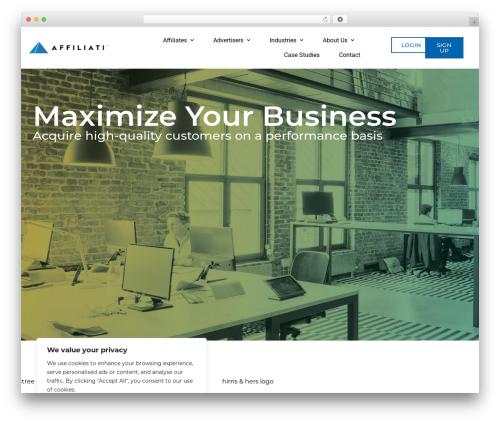 the7dtchild WordPress theme design - affiliatinetwork.com