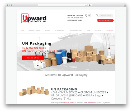 Theme WordPress Brandon - upwardpackaging.com