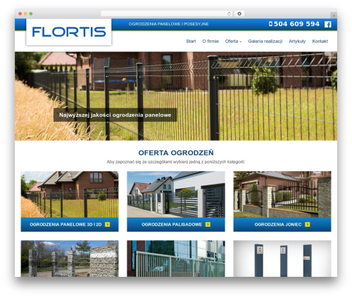 Theme WordPress FLORTIS - flortis.pl