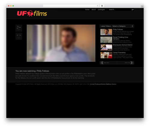 TV.Elements (Dark) theme WordPress - ufo-films.com