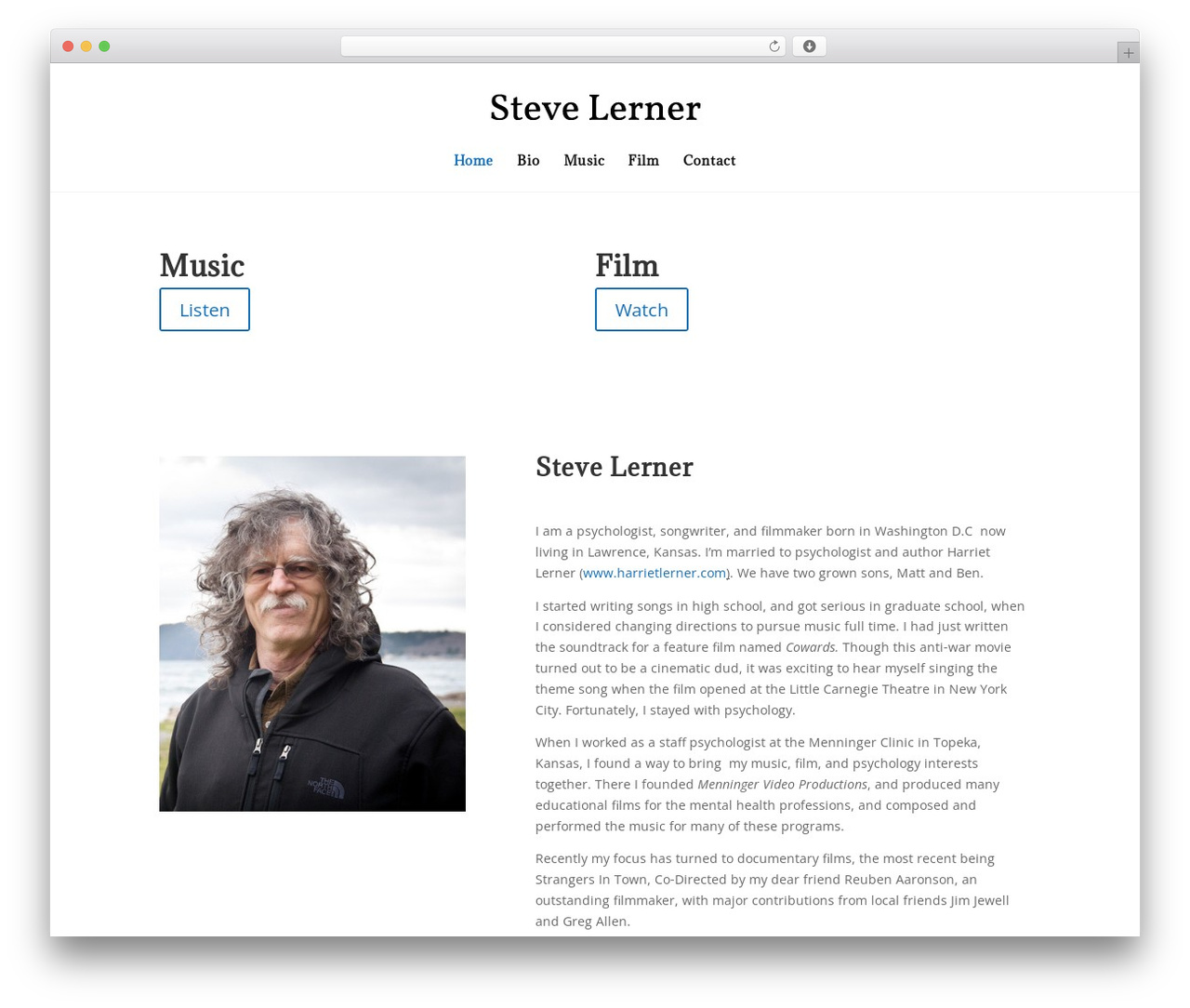 Wildman WordPress theme design - stevelerner.net