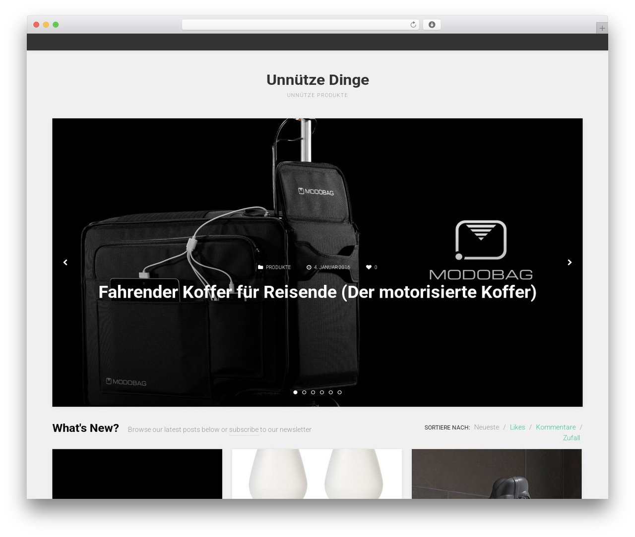 WordPress theme PostBoard - unnuetze-dinge.com