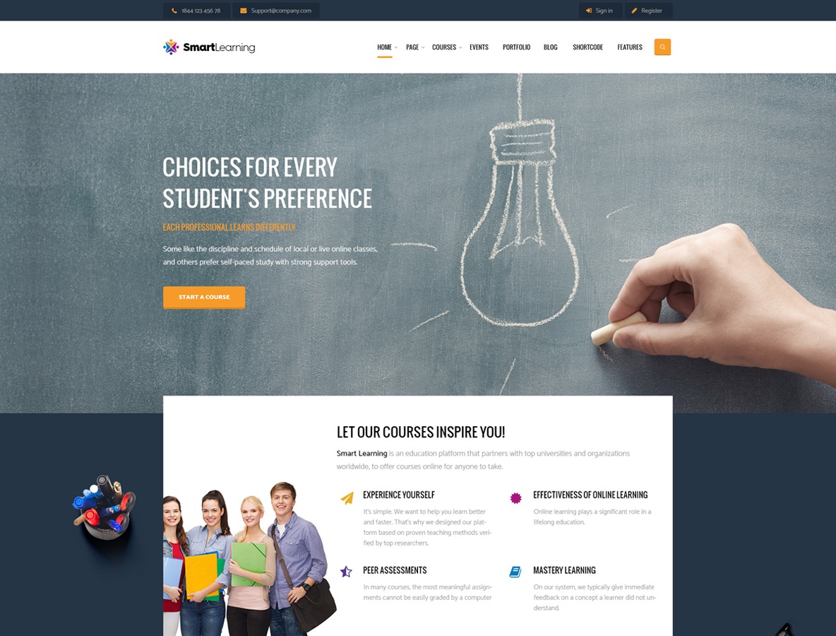 WordPress theme smartlearning WordPress theme smartlearning