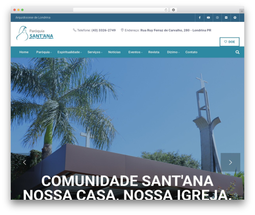 WordPress theme ChurchWP - paroquiasantanalondrina.org