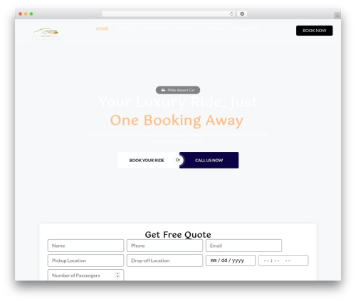 Chauffeur booking system WordPress plugin - phillyairportcar.com