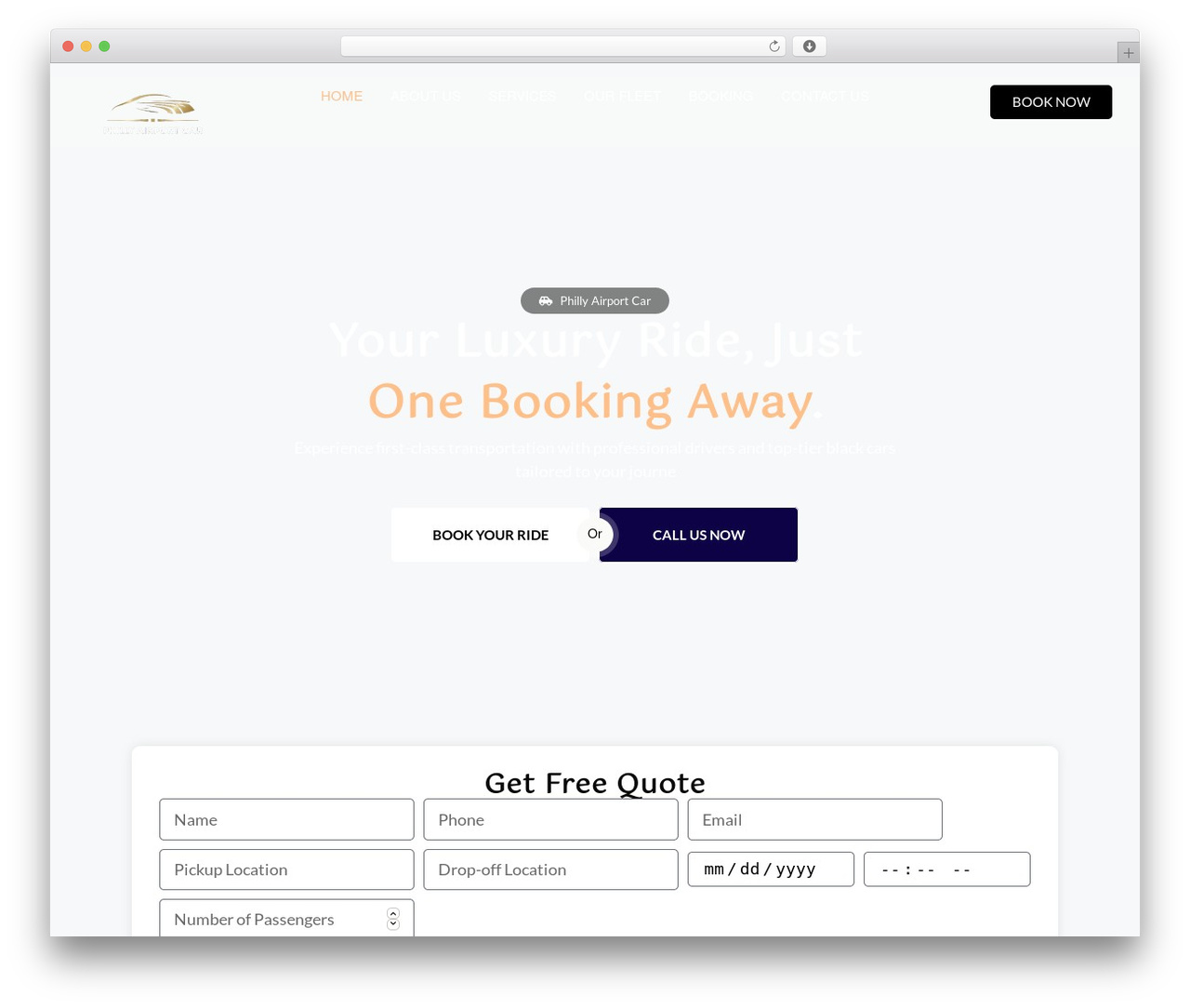 WordPress theme GeneratePress - phillyairportcar.com
