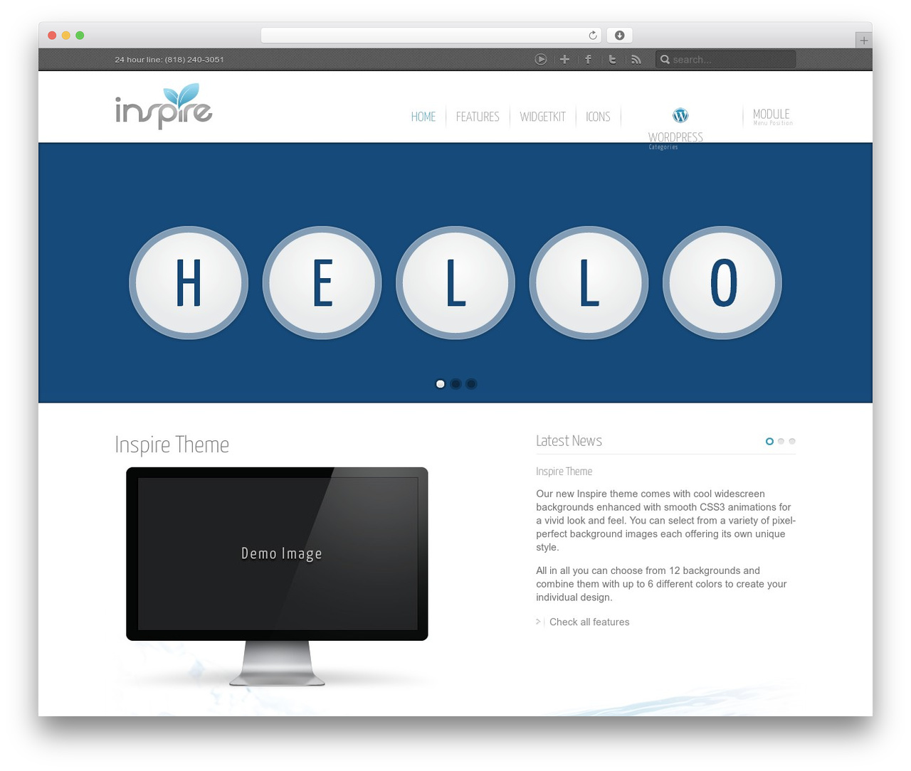 WordPress theme Inspire - aquatechwater.net