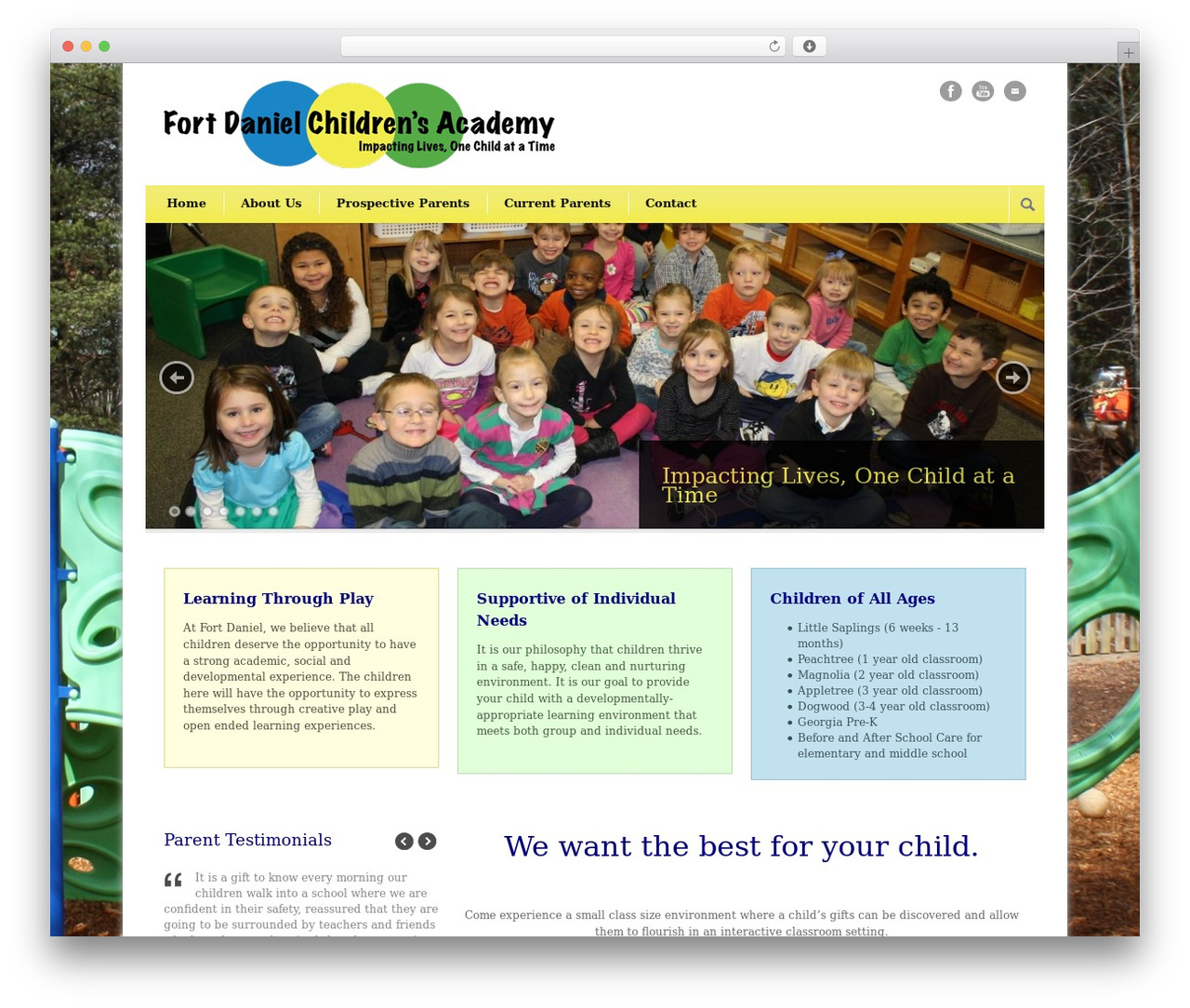 WordPress theme Modernize - fortdaniel.org