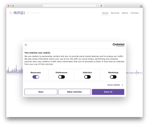 WordPress website theme Aate - aino.pro