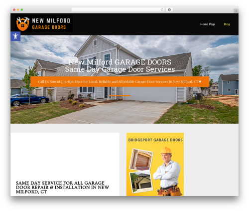 WordPress website theme Everest - new-milford-garage-doors.com