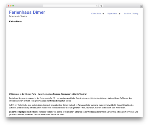 Best WordPress theme Hello Elementor - ferienhaus-in-toenning.de