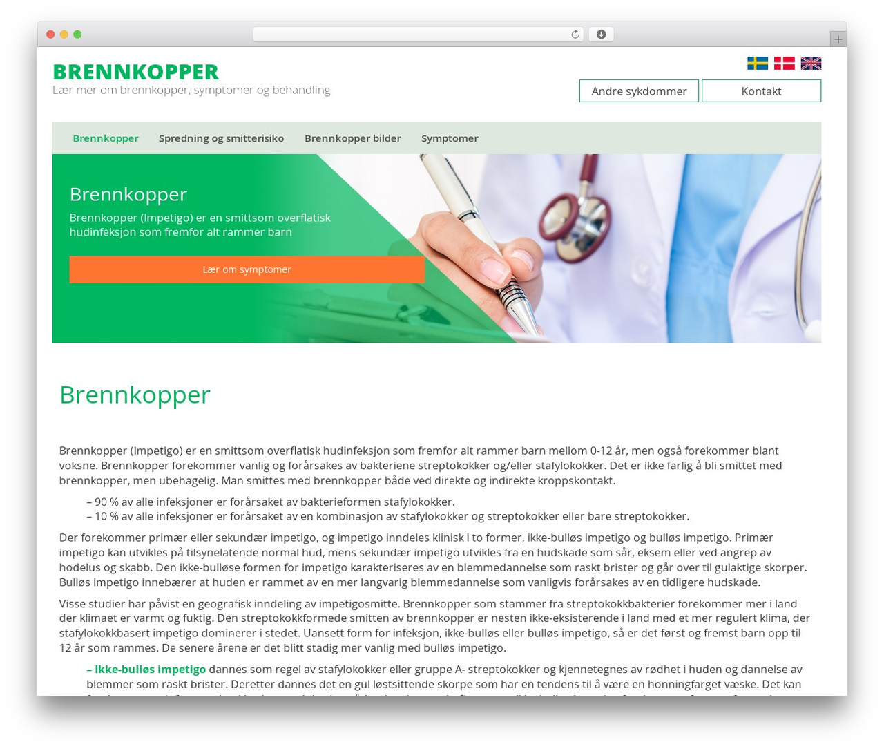 Best WordPress theme Bioglan Bootstrap Basic - brennkopper.com