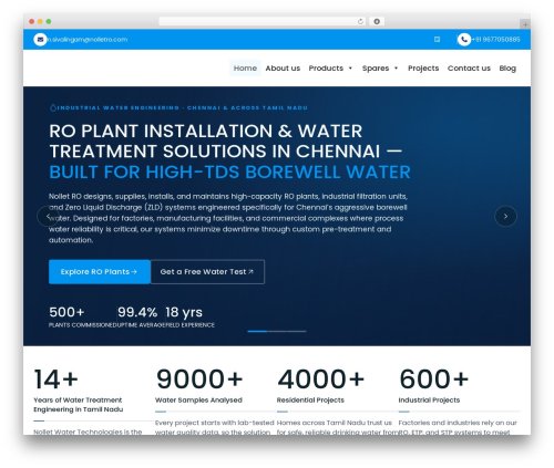 Bootstrap Basic best WordPress theme - nolletro.com