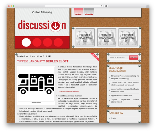 DISCUSSION WordPress theme - bpix.hu