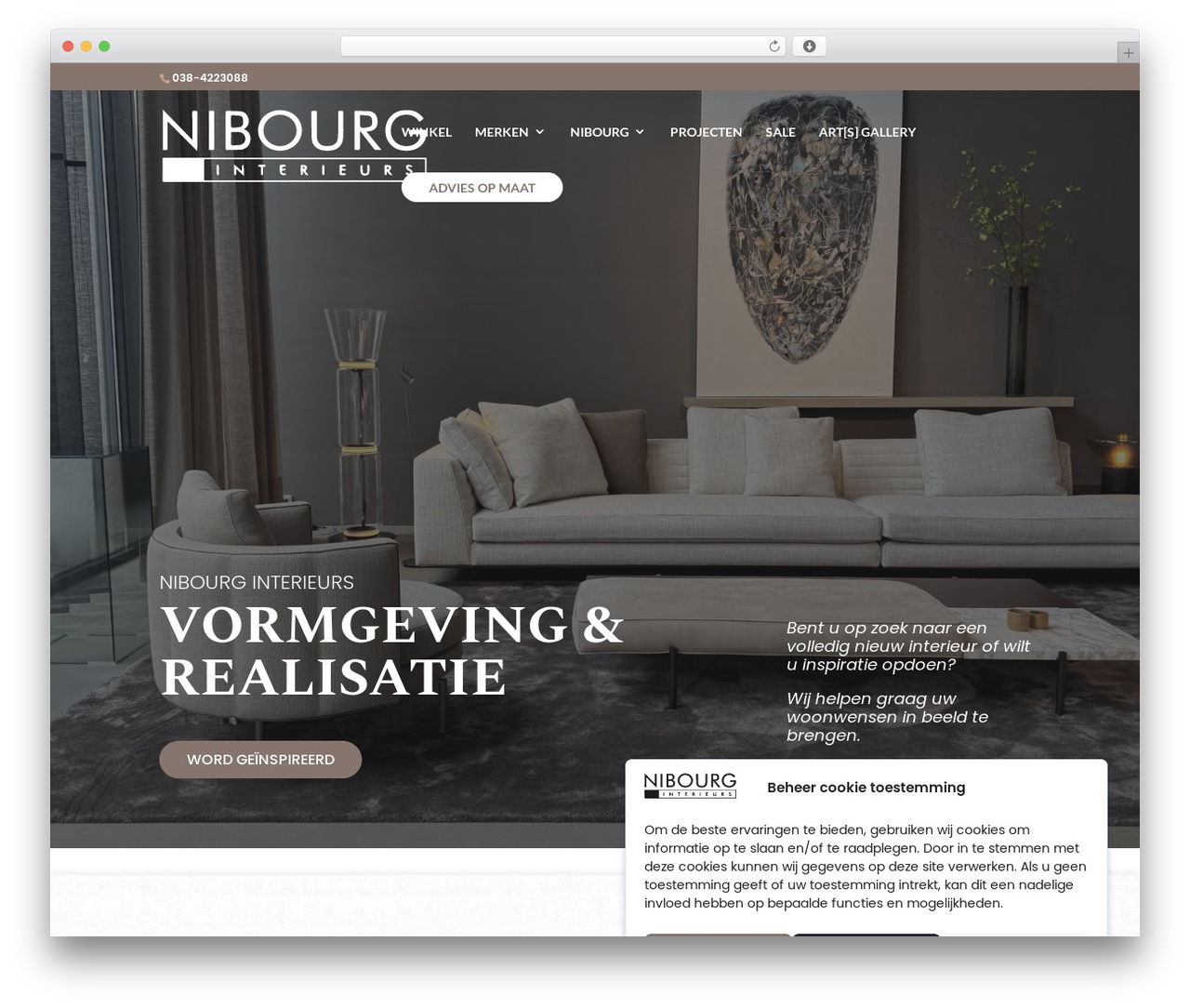 Divi Child Theme WordPress theme design - nibourginterieurs.nl