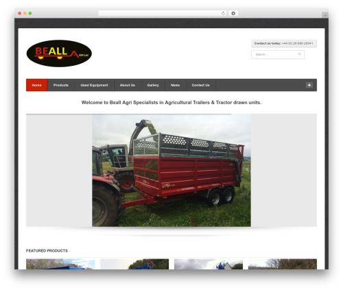 Econo WordPress theme - beallagri.com