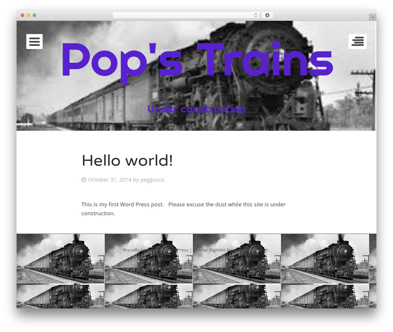 Eighties – WordPress.com WordPress theme - budstair.com