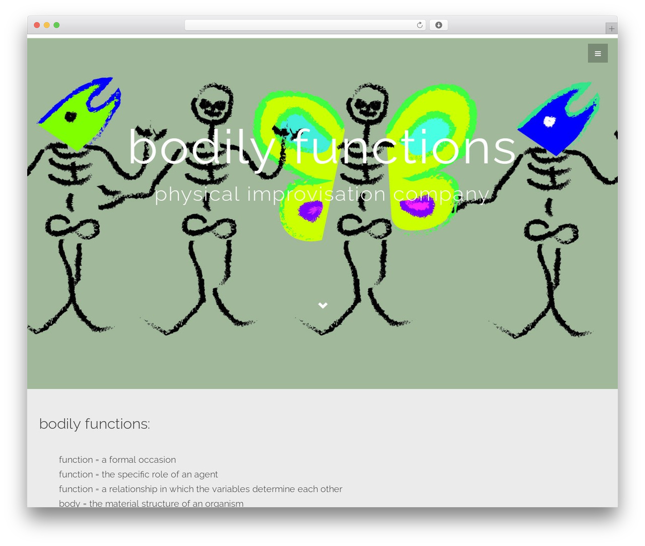 Flat Bootstrap WordPress theme - bodily-functions.com