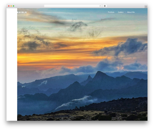 Framed WordPress theme design - kayala.org