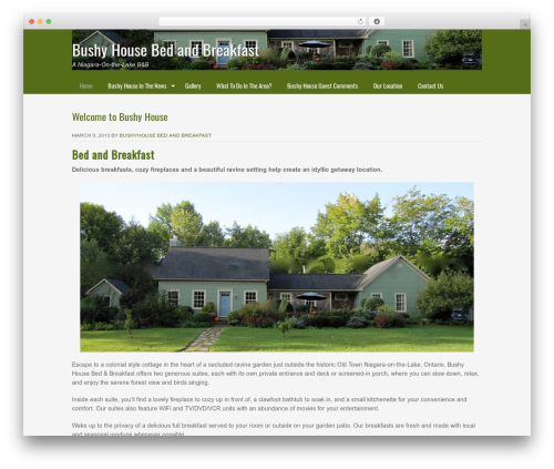 Genesis theme WordPress - bushyhouse.com