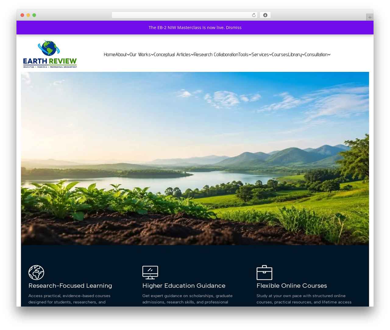 MasterStudy Templates WordPress theme - www.earthreview.org