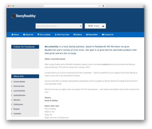 Storefront theme WordPress free - berryhealthy.co.nz