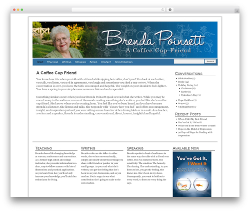 Weaver WordPress theme - brendapoinsett.com