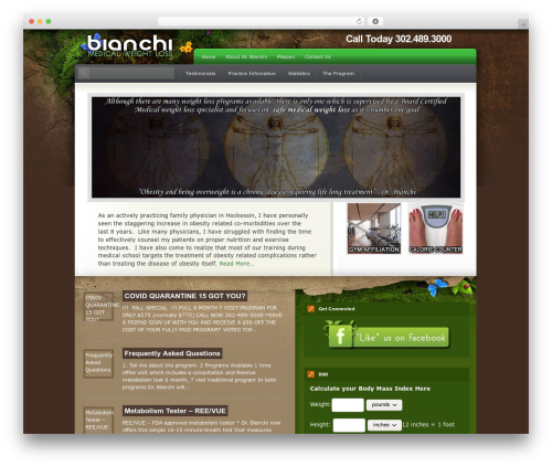 Coldstone WordPress theme - bianchimedicalweightloss.com