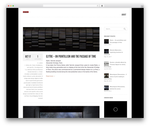 Purity WordPress theme design - blog.antivj.com