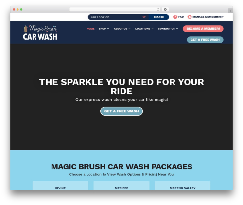 Sonnys carwash menu pro WordPress plugin - magicbrushexpress.com