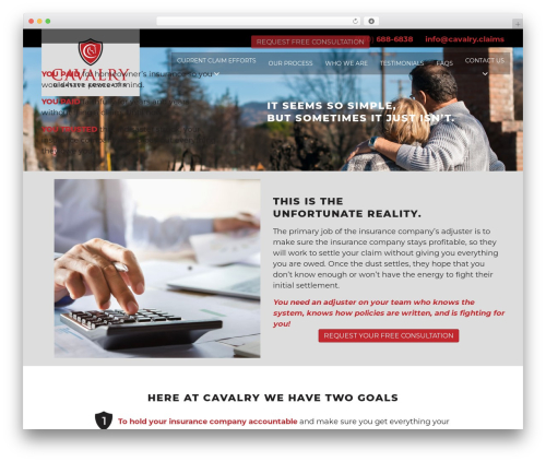 WordPress theme Beaver Builder Theme - cavalry.claims