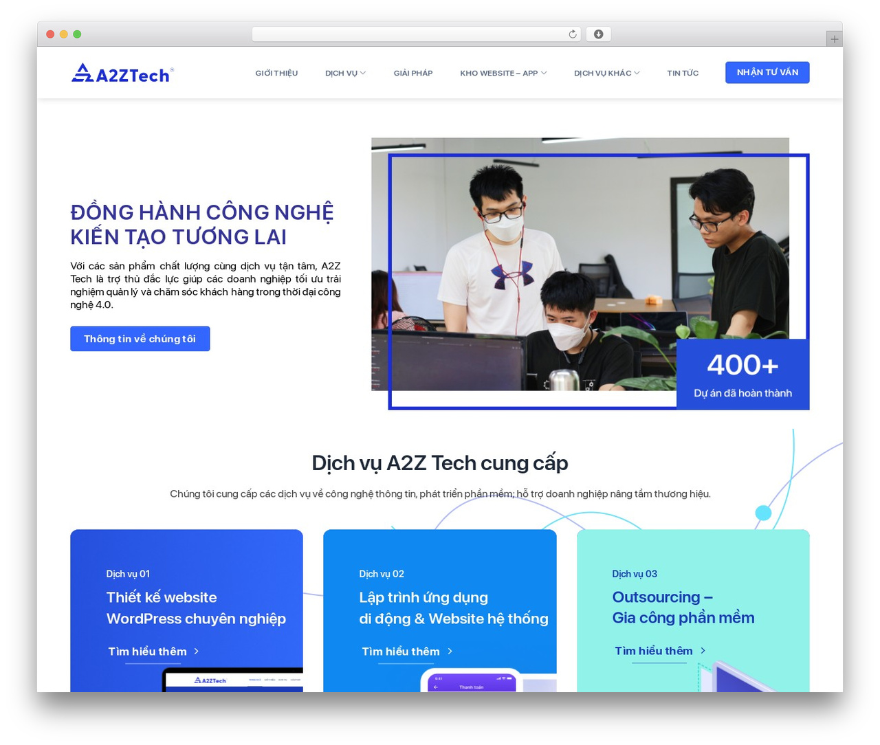 a2ztech WordPress theme - a2ztech.vn