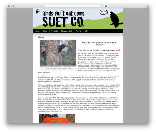 BDEC Theme premium WordPress theme - birdsdonteatcows.com