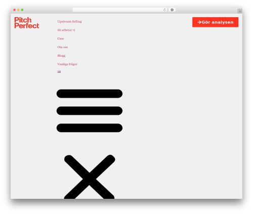 Hello Elementor WordPress theme - pitchperfect.se