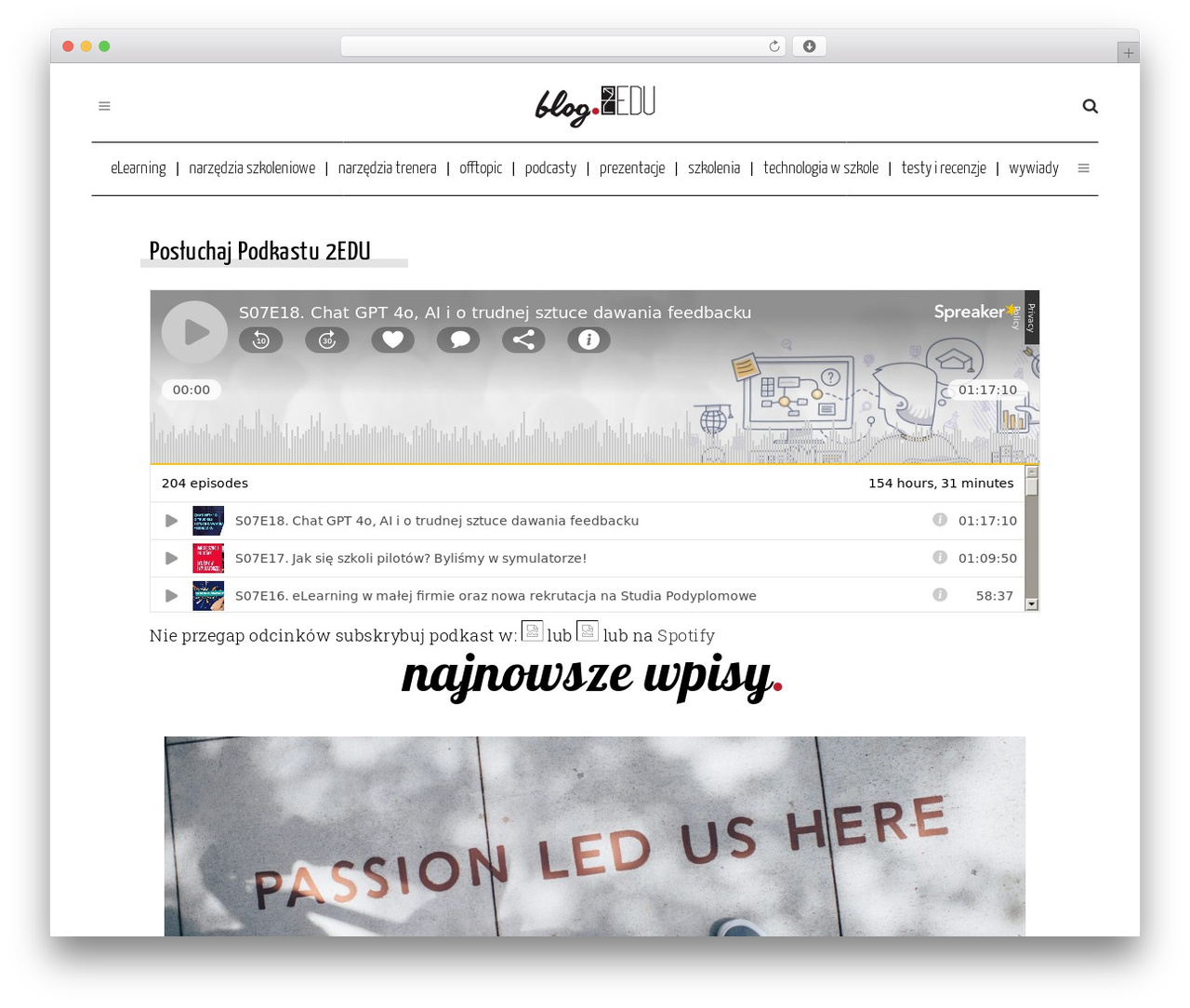 Theme WordPress Bridge - blog.2edu.pl