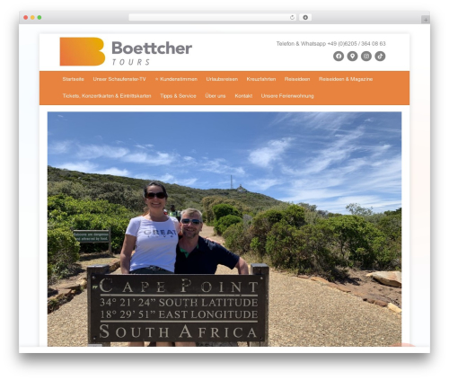 Designkalender WordPress plugin - boettchertours.com