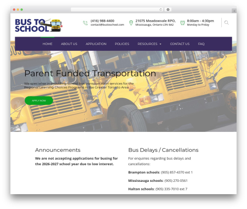 Advisor WordPress theme design - bustoschool.com