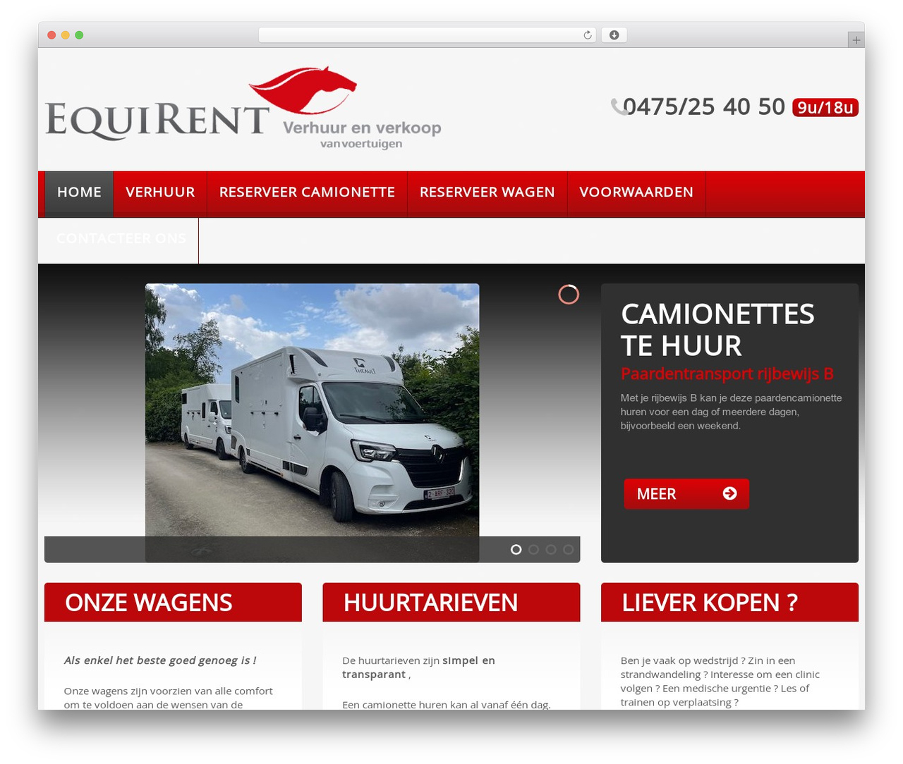 cherry WordPress theme - equirent.be